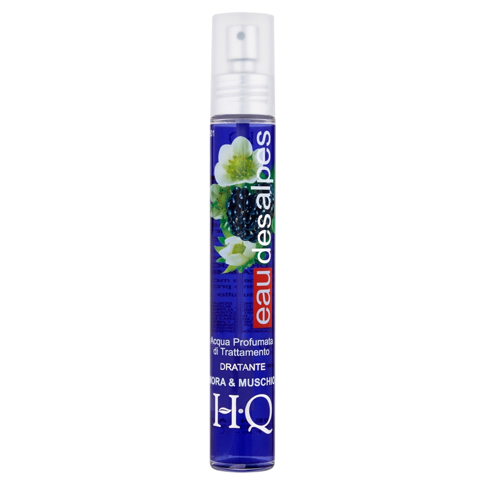 HQ eau des alpes Acqua Profumata di trattamento idratante mora & muschio 75 ml